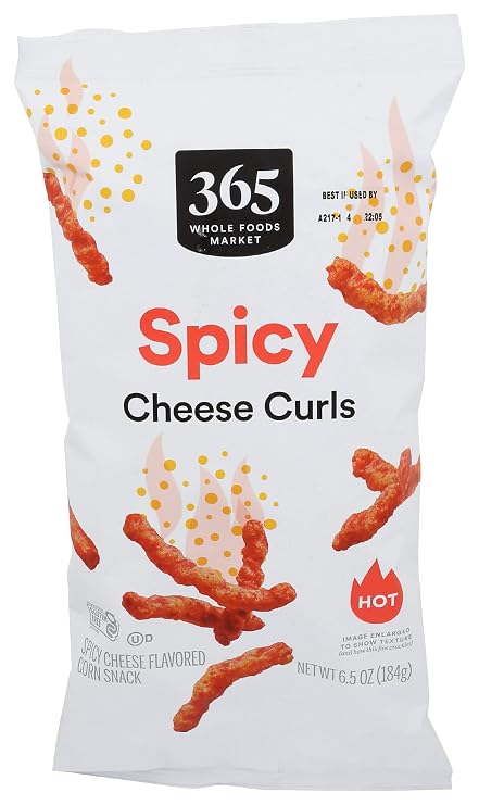 365 Everyday Value Spicy Cheese Curls, 6.5 Oz