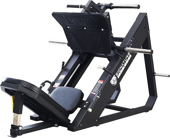 Signature Fitness Glute Bridge Plate-Loaded Hip Thrust Machine for Butt Shaping and Building Glute Muscles,Excise mat Optional