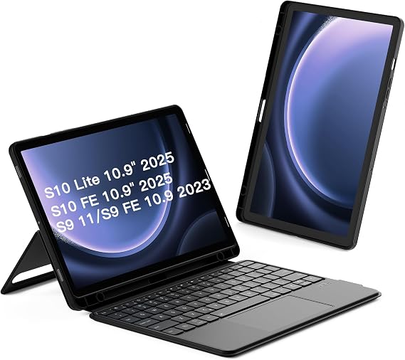 Inateck for Galaxy Tab S10 S9, Magnetic Detachable Bluetooth Keyboard