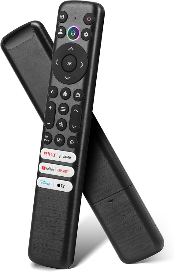 Replacement for TCL Google TV Remote Control, RC813 TCL Remote Compatible with 4K UHD HDR LED QLED QD-Mini LED Full-HD Smart TVs, for TCL QM8/QM7/Q7/Q6/Q5/S5/S4/S3 TV