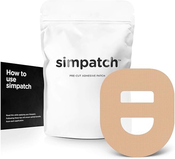 Omnipod Adhesive Patch with Strap, CGM Tape, Tan, 25-Pack | Waterproof Adhesive