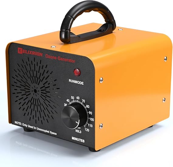 Ozone Generator 80,000mg/h High-Capacity O3 Air Purifier for Odor Control Home, Kitchen, Car, Office, Basement, Pets, and Smoke Covers Up to 6,000 Sq Ft