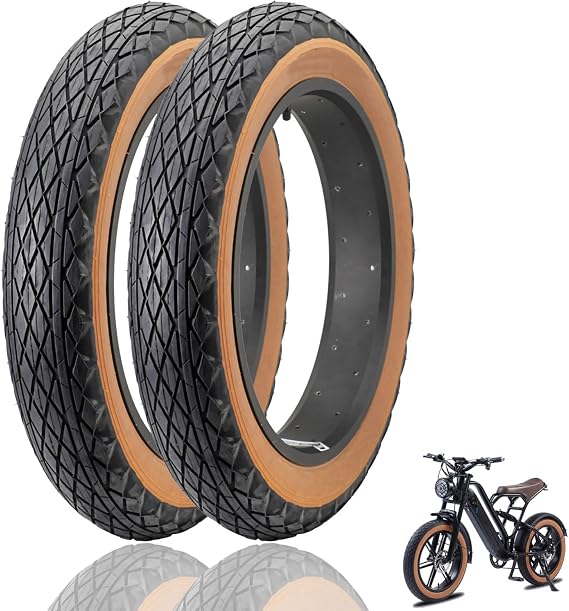 2 Pack 20" E-Bike Fat Tires 20 x 4.0 (100-599) Fat Tire for Ebike MTB