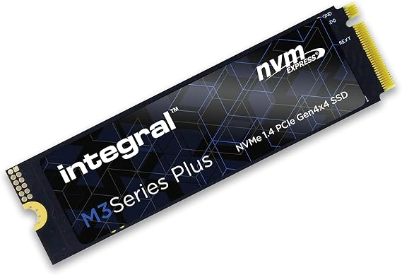 Integral 500GB M3+SSD NVME M.2 2280 PCIe Gen4x4 R-5000MB/s W-2600MB/s M2 Solid State Drive
