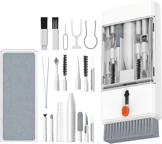 22 in 1 Precision Cleaning Kit Professional Electronic Cleaning kit Cleaning Tools for Phone, airPods Headset, Keyboards, Cameras, Laptop & More