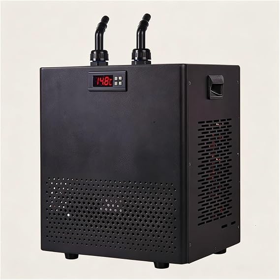 Aquarium Chiller 160L/42Gal, Quiet Fish Tank Cooler with Water Pump &amp; 3M Pipe(160L(42gal)) [Energy Class A]