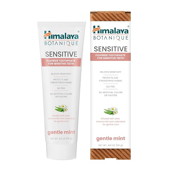 Himalaya Botanique Sensitive Toothpaste, 5% Potassium Nitrate, Mint, 4 oz