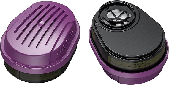 Drger X-plore Combination Cartridge OV/AG/HF/FM/CD/P100 | 2 Pieces | NIOSH-Approved | for X-plore 5500 Full-Face and 3300 & 3500 Half-Face