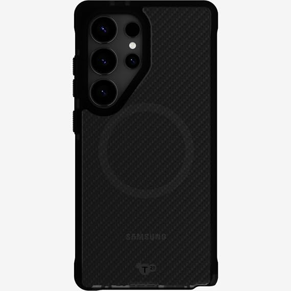 Tech21 EvoArmor case for Samsung Galaxy S25 Ultra - compatible with Magnets - High Impact Protection phone case - Black