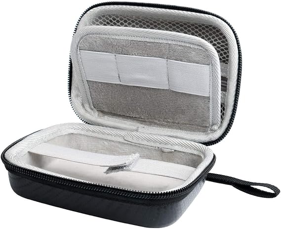 Jiusion Hard Case for Carson MicroBrite Plus Pocket Microscope (MM-300 or MM-300MU) and MicroFlip (MP-250 or MP-250MU) Travel Storage Carrying Include Carabiner and Strap