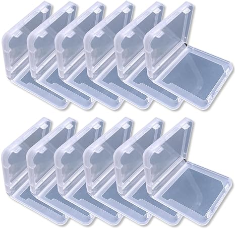 HuGuWdy DS Game Case 3DS Game Case 3DS Cases 12PCS,DS Cases Anti Dust Cover Transparent Storage Box for Nintendo DS for DS 3DS DSI Protective Single Cartridge Holder