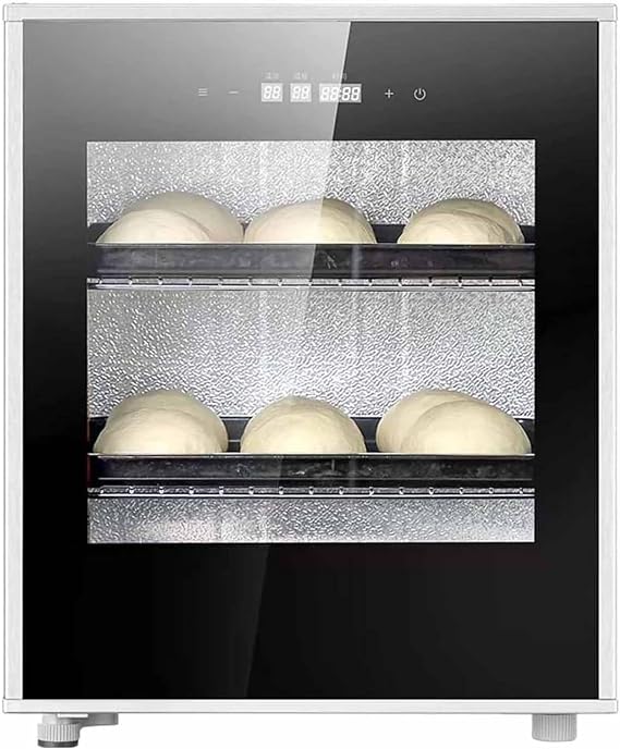 Electric Dough Proofer Machine, 40L Kitchen Fermentation Box with Humidity (60-90%RH) and Temperature (20-50C) Control, Timer: 1min ~ 24h Dough Proofer, High Efficiency for Bread and Yogurt Making
