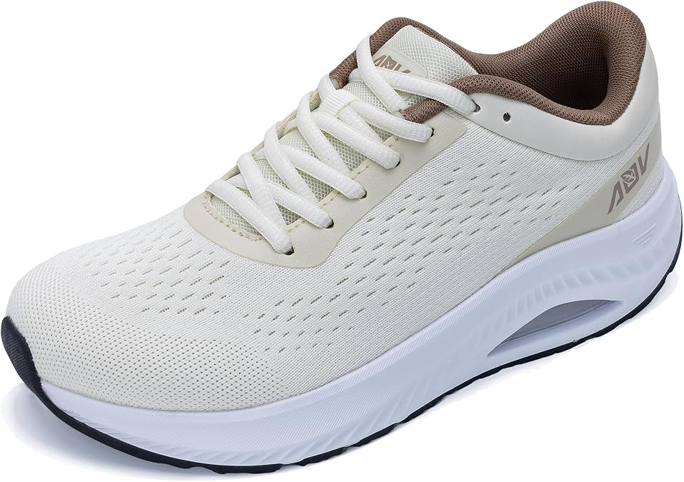 AOV Wide Toe Box Shoes Women's Arch Support Walking Sneakers