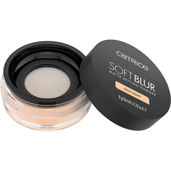Catrice Soft Blur Loose Setting Powder, Matte Blurring Face Powder, Lightweight, Blurs Pores & Imperfections, No Flashback, Fragrance Free, Vegan & Cruelty Free, 0.28 oz (020 | Light)