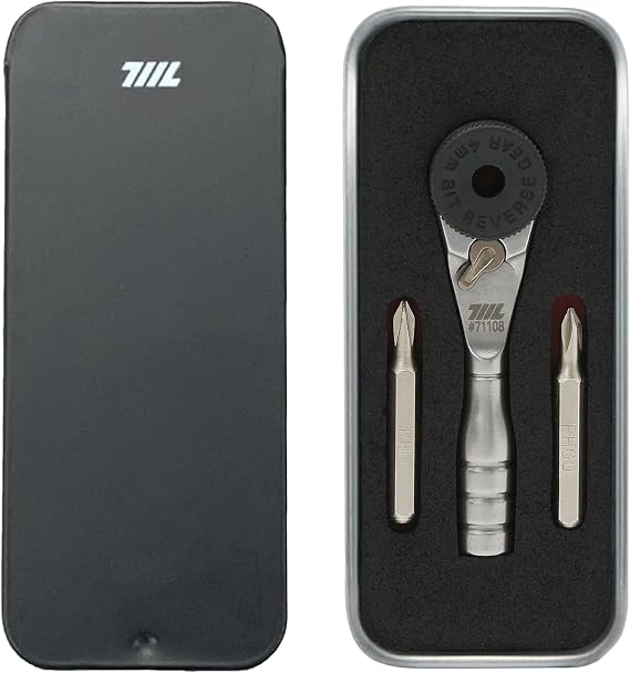 711L Micro Ratchet Wrench with Smooth Grip - 4mm Precision Ratcheting Screwdriver, Mini Ratchet Tool for Electronics, Watch, Phone & Device Repair