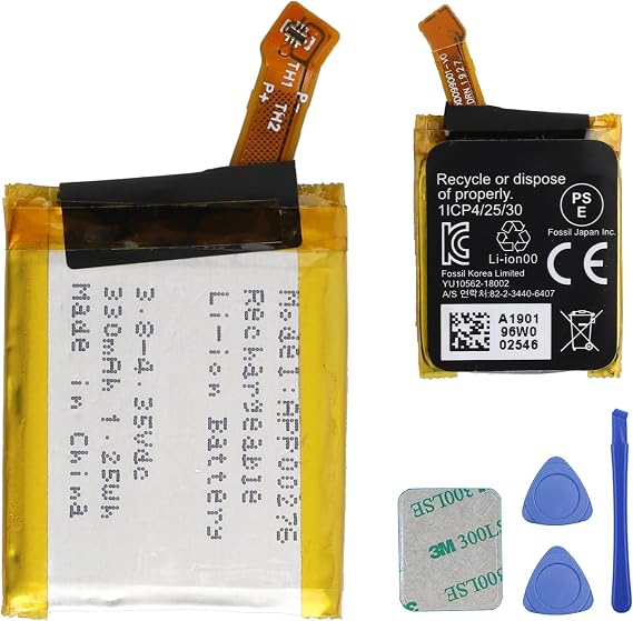 Replacement Battery APP00276 Compatible with A Pack Recycle or Dispose, 330mAh/3.8V/1.25Wh, with Repair Tool Kit