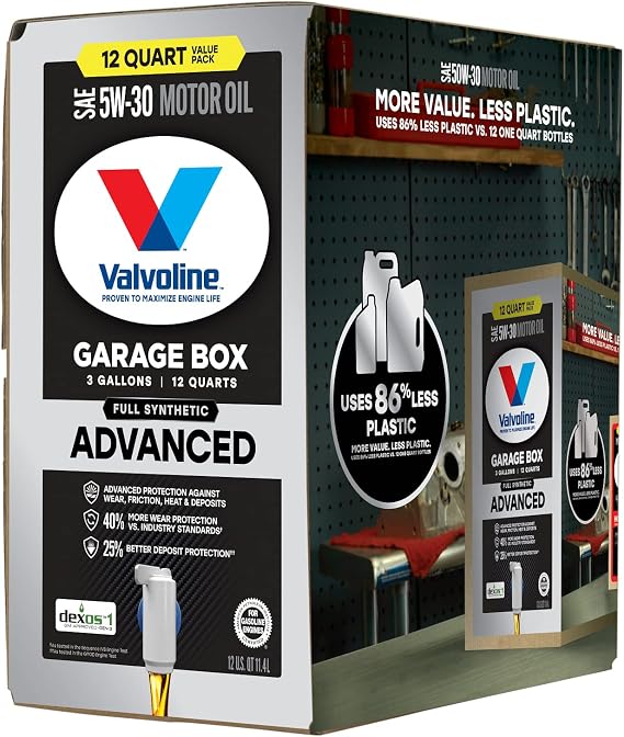 Valvoline Advanced Full Synthetic 5W-30 12 QT Garage Box