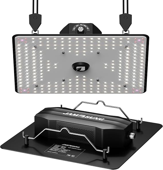 150% High-Yield LED Grow Light with LM301H Diodes, Dimmable Lighting Full Spectrum Grow Light for Indoor Plants, Veg Bloom Growing Lamps for 2.5x2.5/4x4 Grow Tent 3.75g/w