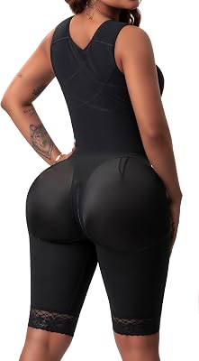 Snatched Body - Womens Stage 1 Faja Colombianas with Bra Shapewear BBL Post Surgery Compression Garment Butt Lifting
