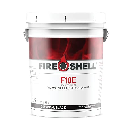 Handi-foam Fireshell F10e Intumescent Coating - Charcoal Black 5-gallon