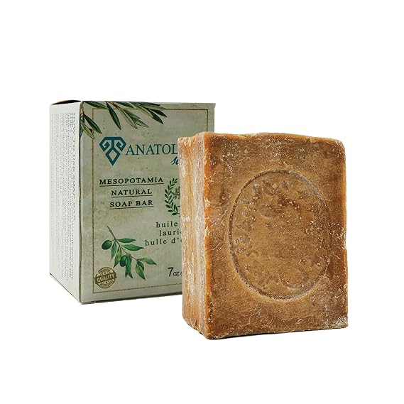 Aleppo Soap 100% Olive Oil Handmade Natural Castile Soap | Pure Olive Oil Aroma, No Additives | Large Aleppo Bar