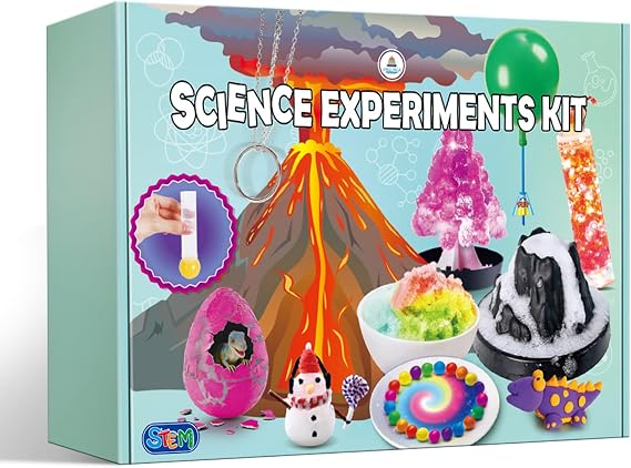 UNGLINGA Science Kits with 50 Experiments for Kids Chemistry Set