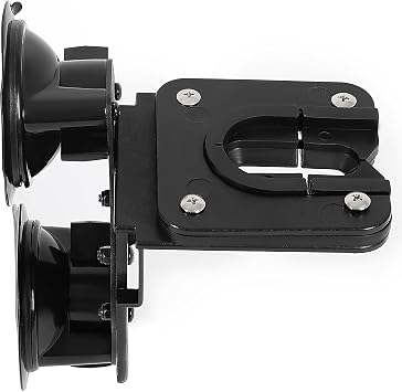 HECASA Tractor Glass Windshield Gun Holder Rack Adjustable, w/Enclosed Suction Cup Compatible with Tractor Cab Truck Combines and Sprayers