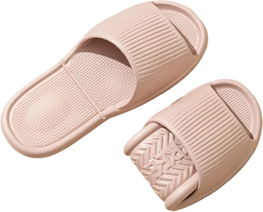 Foldable Travel Slippers for Women Men Packable Portable Shower Slides Lightweight Non Slip Open Toe Bathroom Quick Dry Hotel Spa Dorm Beach Pool Outdoor Business Trip Easy Storage Carry Pouch
