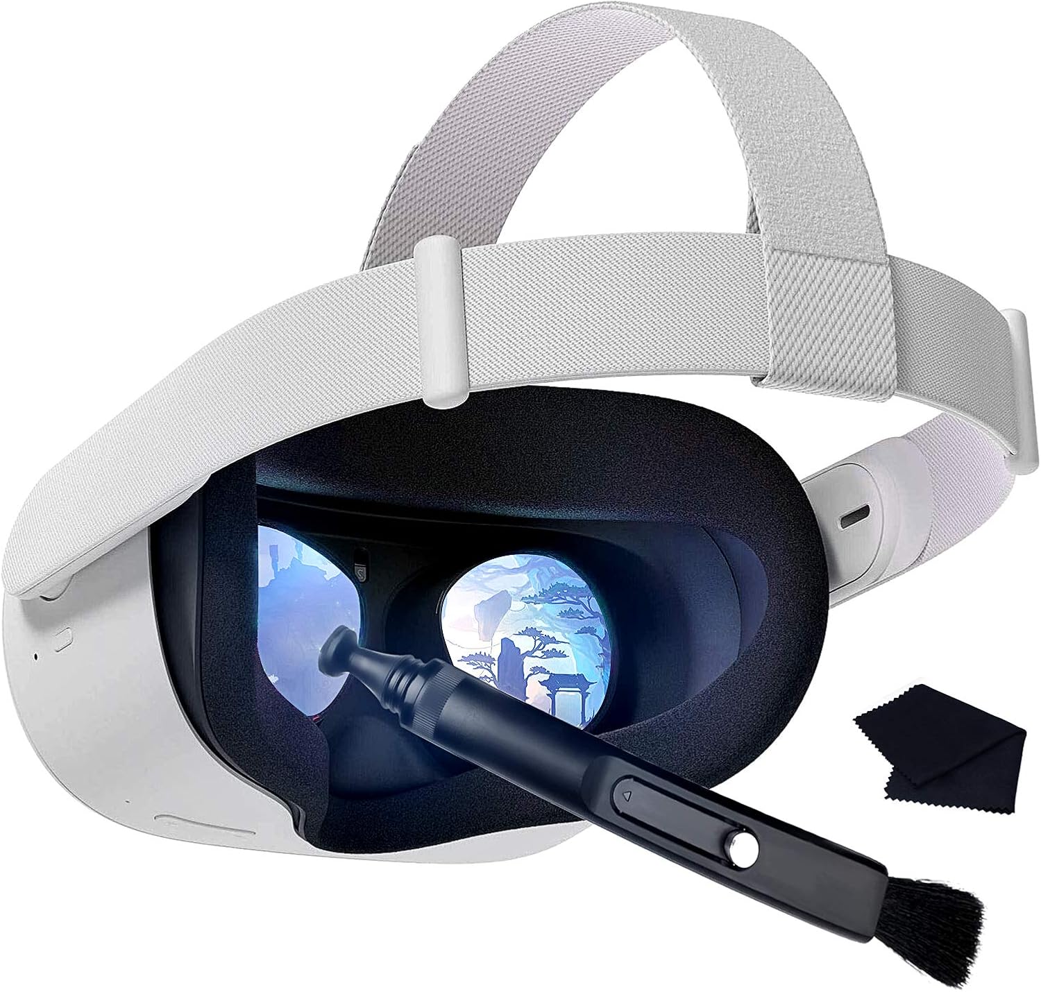 KRX VR Headset & Camera Lens Cleaning Pen and Cloth, Accessories for Oculus QuestQuest 2Rift SValve IndexPS4 VR Headset Lens Cleaning Kit