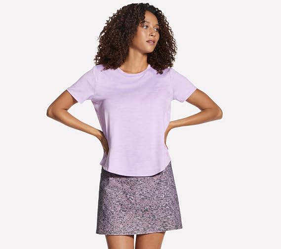 Skechers Women's GO DRI Swift Tee | Casual, GO DRI Swift, Moisture Wicking, Quick-Drying, UPF 40+, 4-Way Stretch