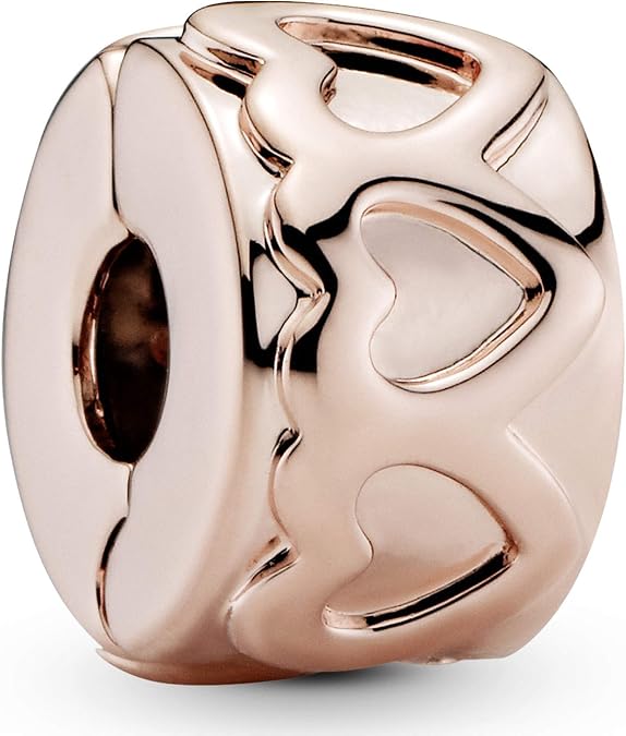 PANDORA Band of Hearts Safety Chain Charm for Bracelet