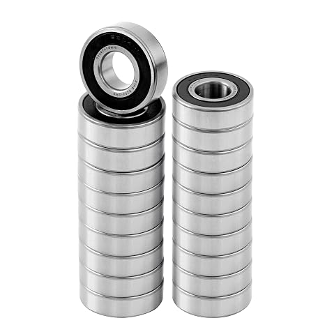 XIKE 6204-2RS Deep Groove Ball Bearing, 20x47x14mm, 20 Pack