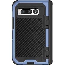Ghostek ATOMIC slim Clear Google Pixel Fold Case with Aluminum Metal Bumper Premium Rugged Heavy Duty Shockproof Protection Tough Protective Covers Designed for 2023 Google Pixel Fold (7.6in) (Aramid)