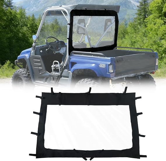 Rhino Soft Rear Window,Back Rear Windshield Dust Panel with Zipper
