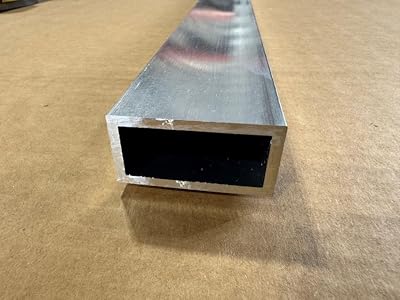 18 Wall x 1 x 2 Aluminum Rectangle Tube, 6061 Aluminum, Pick Your Length 4, Inches
