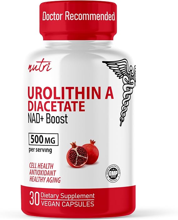 Nutri Urolithin A Diacetate 500mg - Cellular Energy - 30 Caps