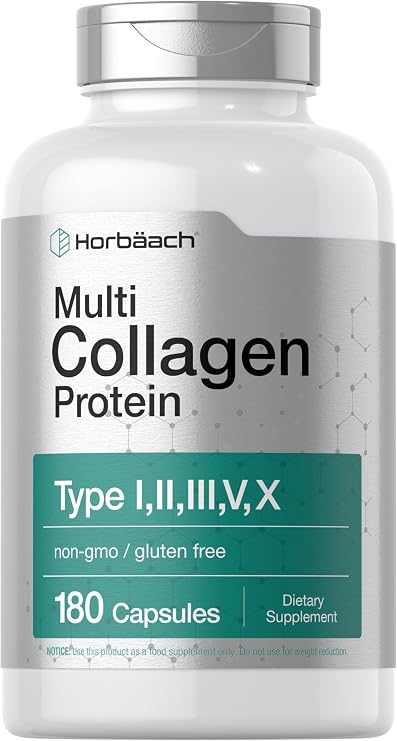 Horbaach Multi Collagen Protein 2000 mg | 180 Capsules