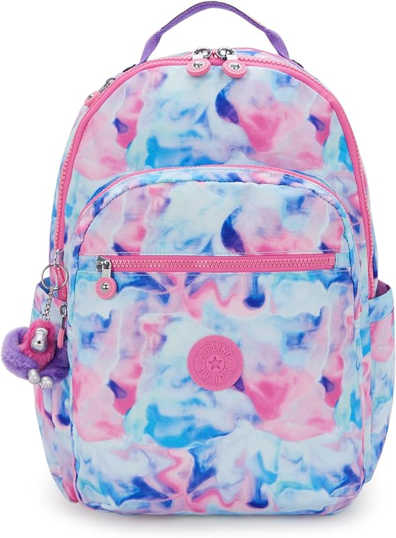 Kipling Women's Seoul Prt 15" Laptop Backpack, Durable, Roomy with Padded Shoulder Straps, Built-In Protective Sleeve