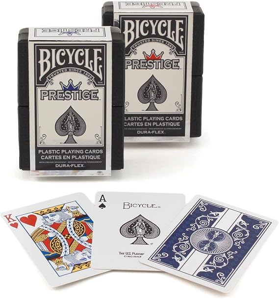 Bicycle Prestige Plastic Playing Cards (Pack of 2)