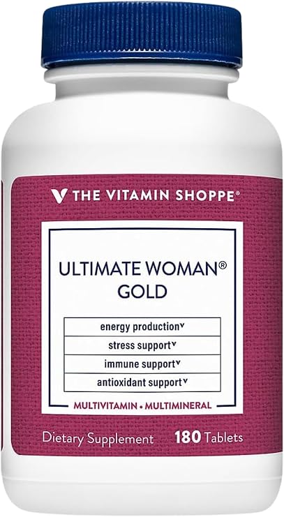 The Vitamin Shoppe Brand Ultimate Woman's Gold Multivitamin, 180 Tablets