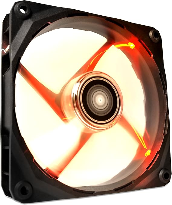 NZXT FZ-120mm LED Airflow Fan Series Cooling Case Fan, Red (RF-FZ120-R1)