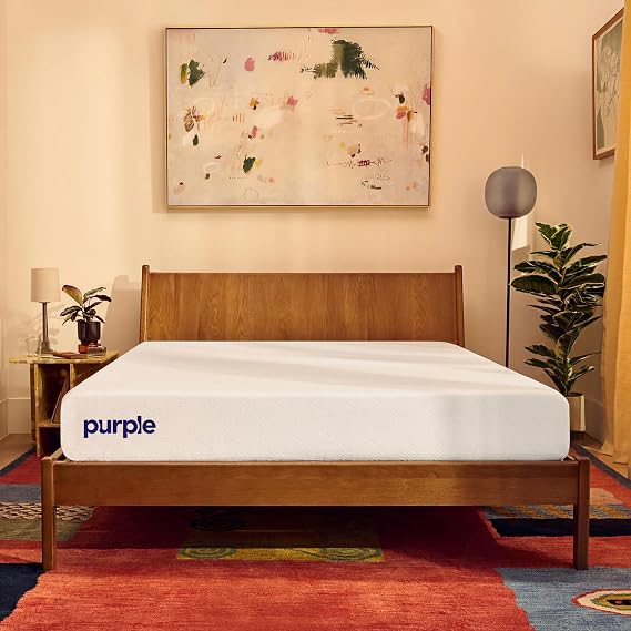 PurpleFlex Twin Mattress, 8 Inch Cooling Mattress with 2 Inch GelFlex Grid | Pressure Relief, Temperature Neutral, Responsive, Breathable, Made in USA