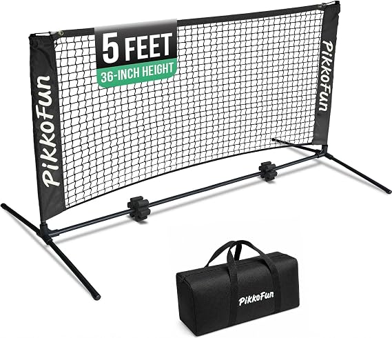 Mini Pickleball Net, 5 FT Portable Dink Practice Net