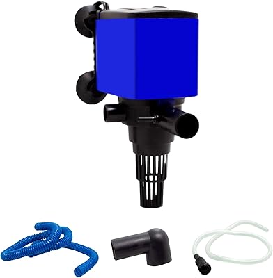 AquaDream 660 GPH Submersible Filter Pump, 2500LH, 35W, Quiet Internal Powerhead, 3-in-1 Fish Tank Water Conditioner & Water Clarifier for Fish Tank - Circulation, Filtration, Oxygenation -4pc