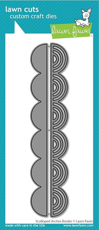 Lawn Fawn LF3439 Scalloped Arches Border Dies