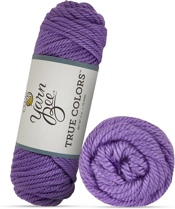 Hobby Lobby True Colors Yarn, 100% Acrylic, 500 Amethyst