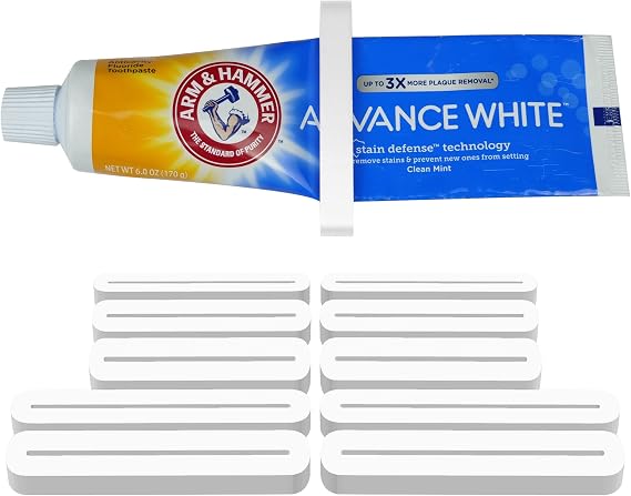 [10 Pack] Toothpaste Tube Squeezer Dispenser Tool Makeup Saver Holder Small Bathroom USA
