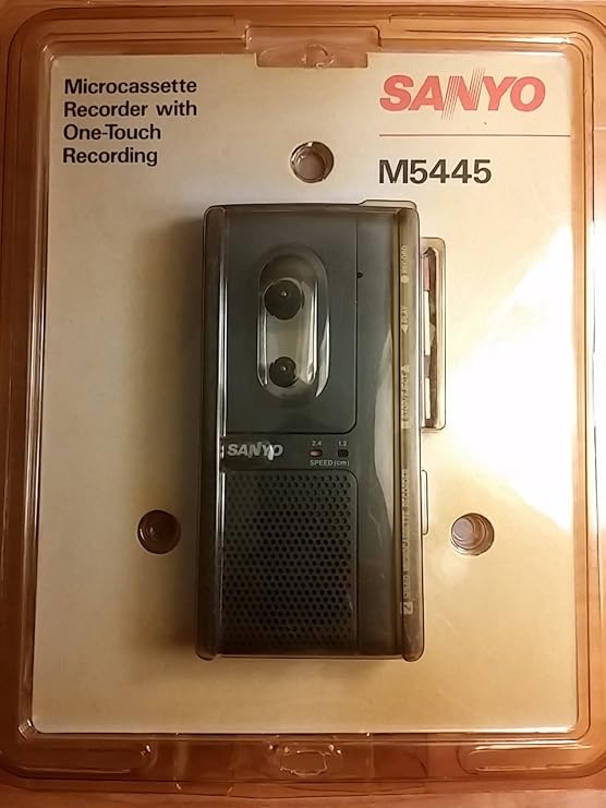 Sanyo M5445 Microcassette Recorder with One-Touch Recording