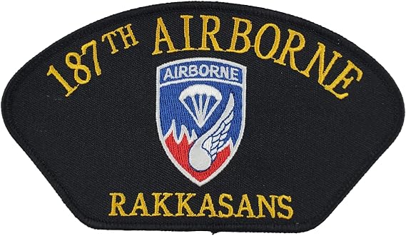 187TH Airborne RAKKASANS with Crest Patch - Color - Veteran Owned Business