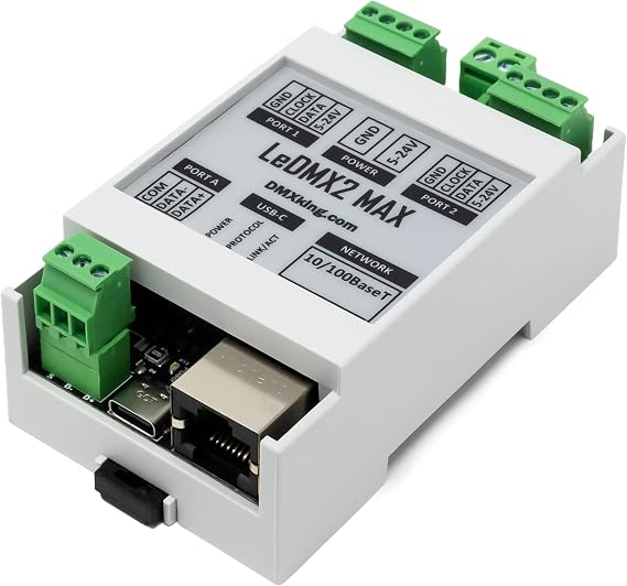 LeDMX2 MAX smart pixel controller/driver WS2811, etc (5-24V)